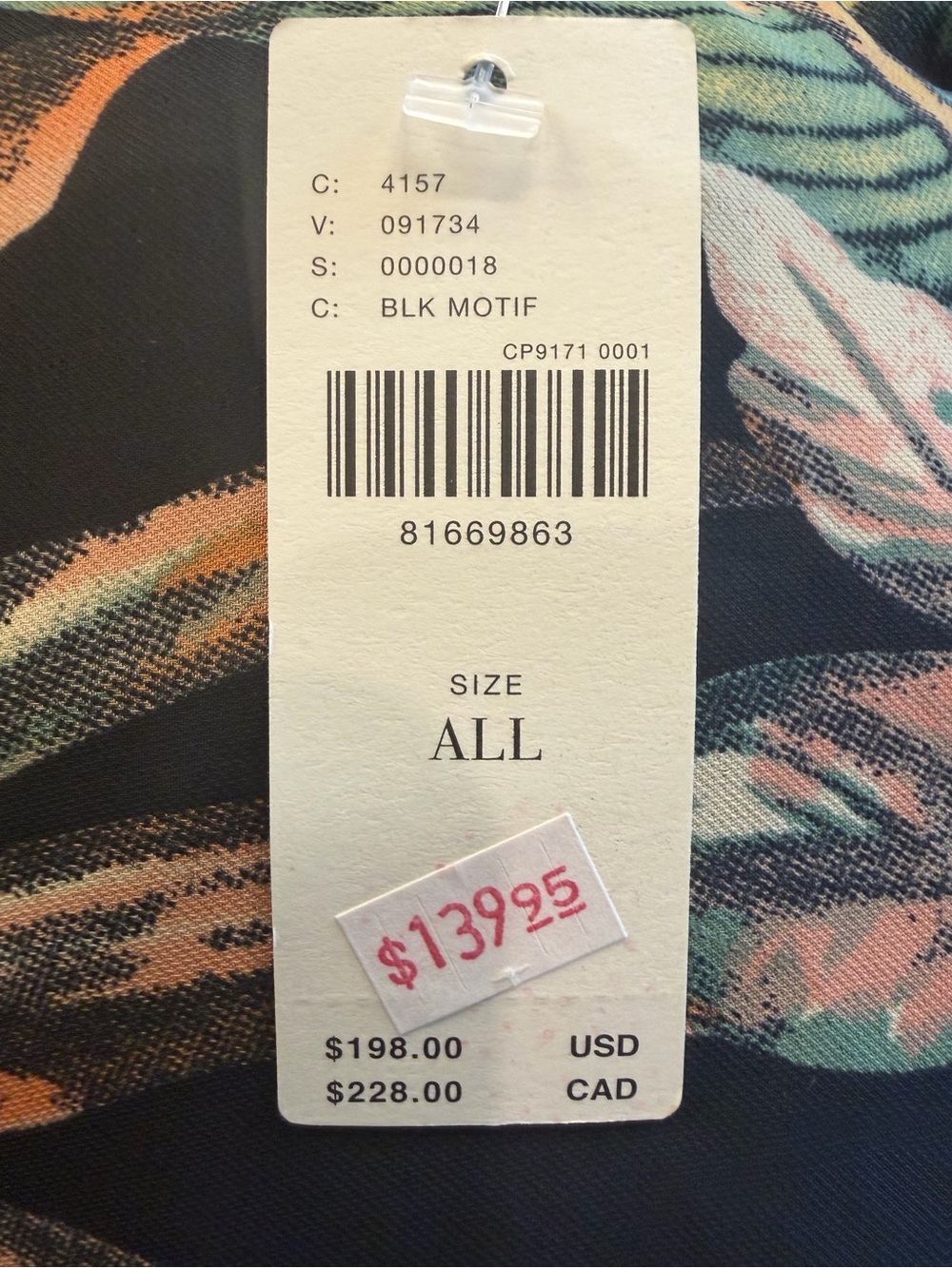 Anthropologie Black Floral Pattern Pleated Kimono Duster - Picture 7 of 7